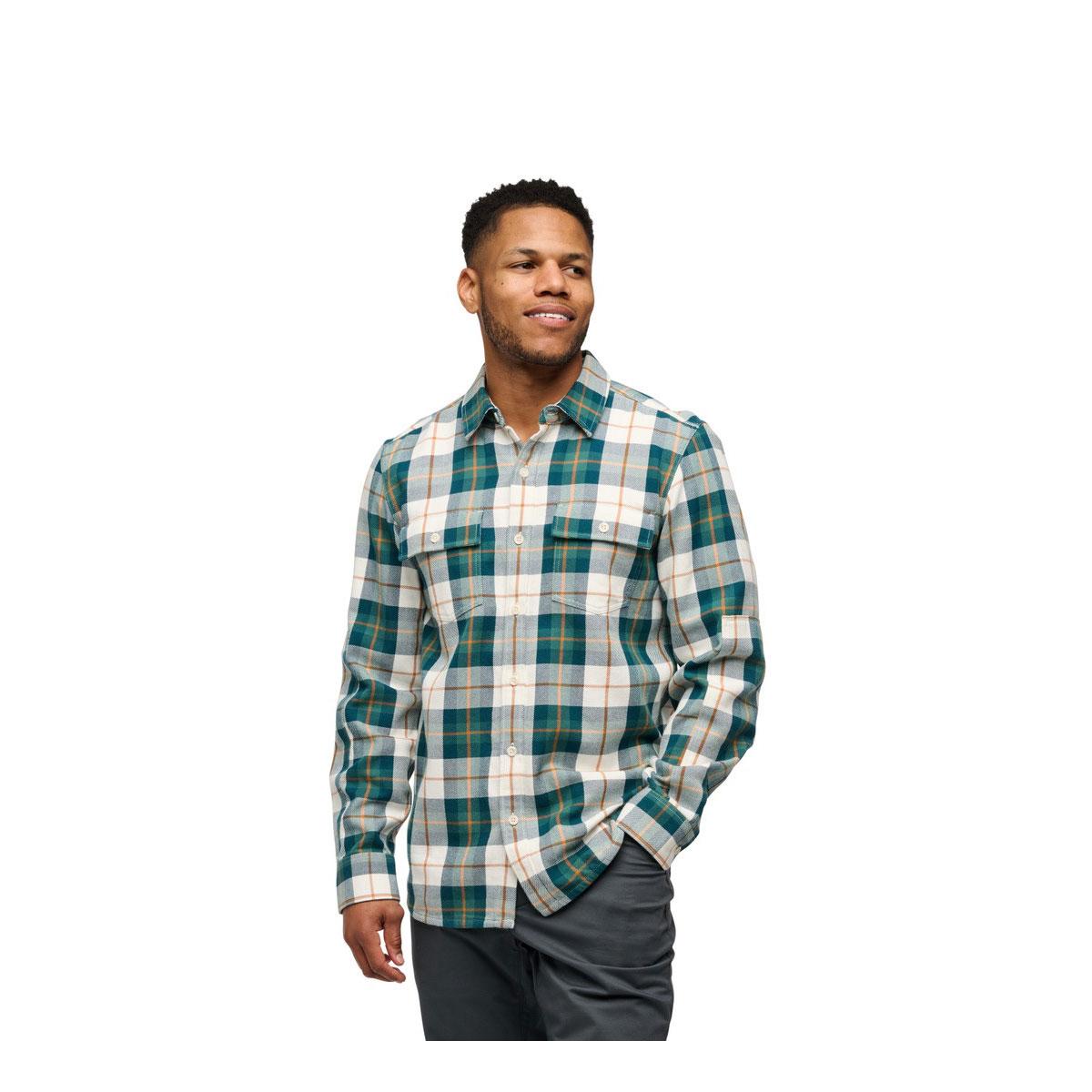 Black Diamond Project Twill Long Sleeve Shirt Men's in Raging Sea Henna